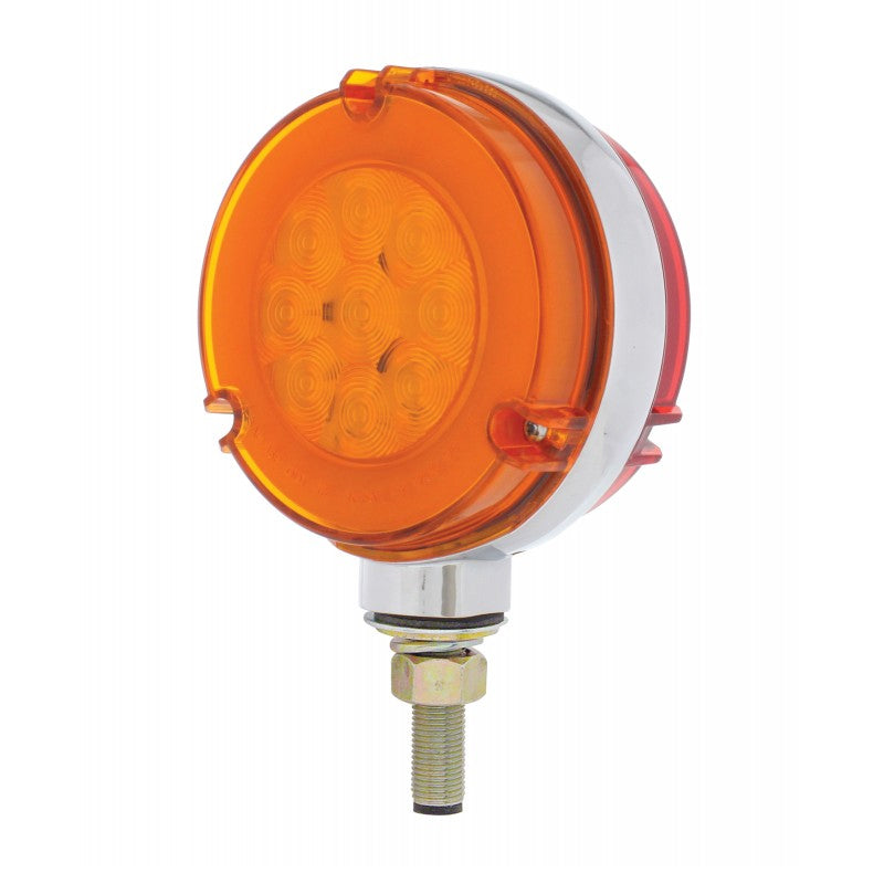 "Halo" Amber/Red 54 diode LED pedestal turn signal light