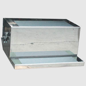 Peterbilt 379 stainless steel flat top battery box, 14 gauge