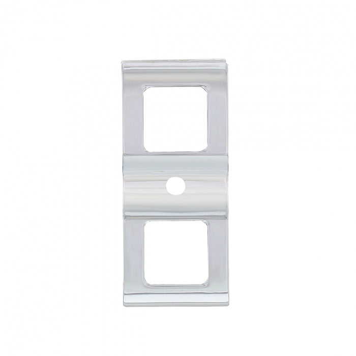 Freightliner Cascadia chrome plastic rocker switch cover w/small hole for indicator light - PAIR