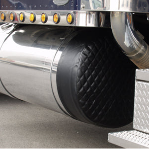 Peterbilt 26" diameter quilted fuel tank covers - PAIR
