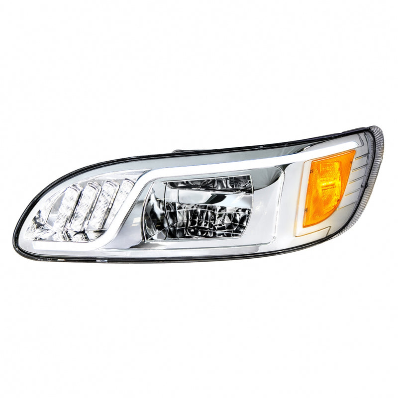 Peterbilt 386/387 projection-style ALL LED headlight w/turn signal/position bar