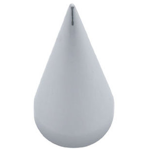 33mm chrome plastic spike thread-on lugnut cover w/short style flange