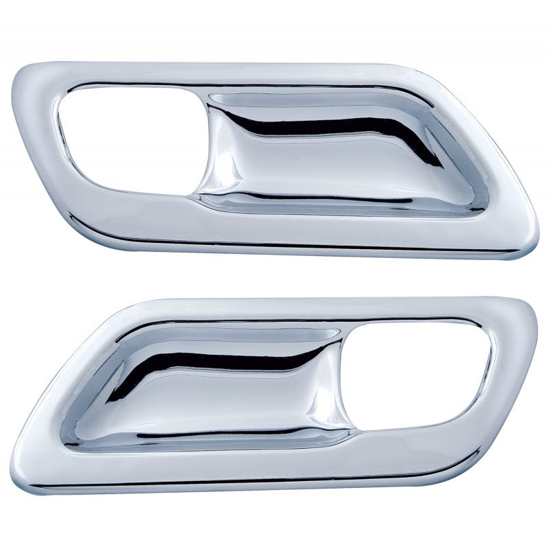 Peterbilt 386/389 2006-2021 chrome plastic interior door handle trim - PAIR