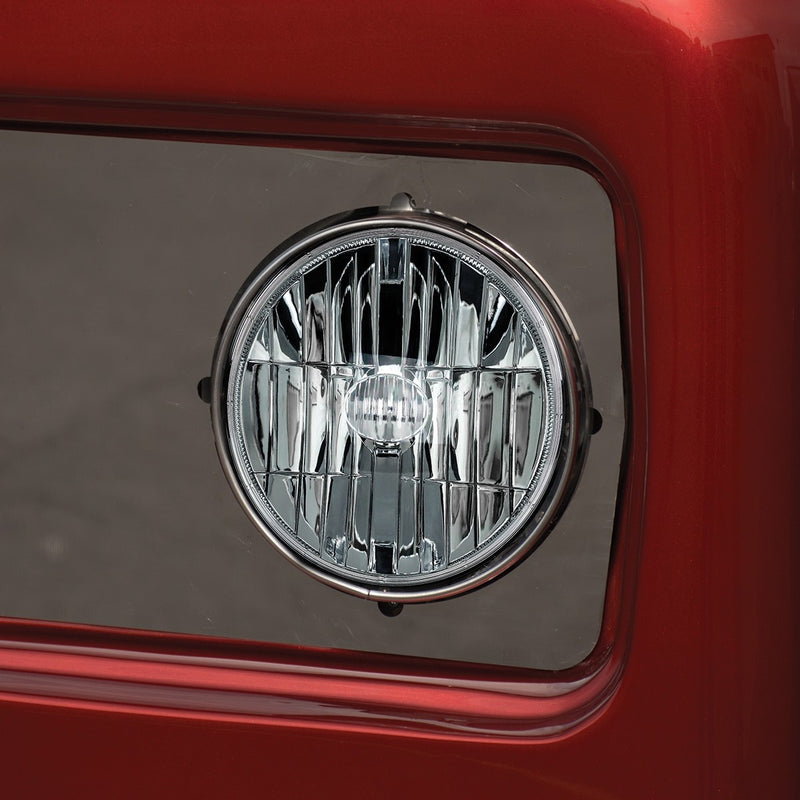 7" Diameter single round 4 diode LED headlight - SINGLE