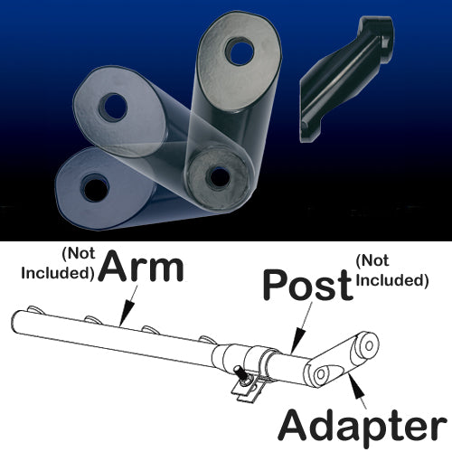 3" offset mounting bracket adapter for E-Z fender mounting systems - PAIR