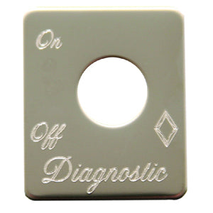 Rockwood Peterbilt stainless steel switch plate