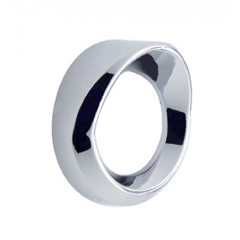 Universal prior to 2005 chrome plastic small gauge cover w/visor