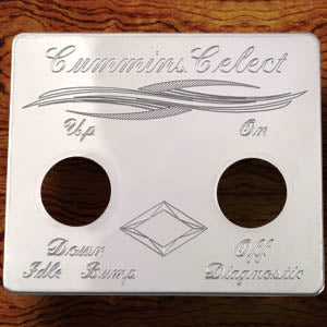 Rockwood Peterbilt stainless steel switch plate