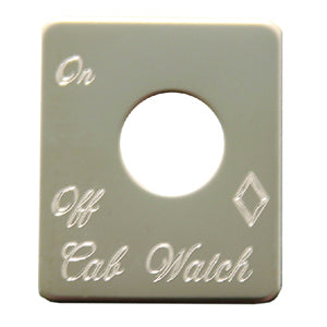 Rockwood Peterbilt stainless steel switch plate