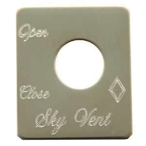 Rockwood Peterbilt stainless steel switch plate