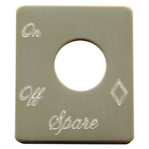 Rockwood Peterbilt stainless steel switch plate