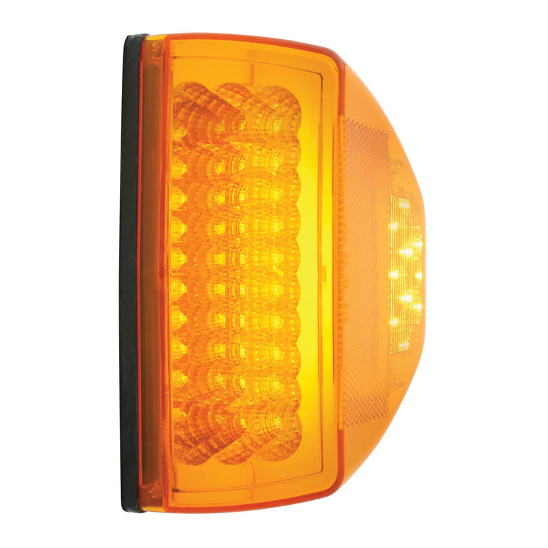 Spyder Amber LED turn signal for dual rectangular headlight