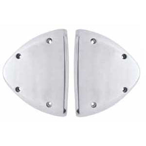 Chrome plastic Peterbilt dual headlight turn signal cover