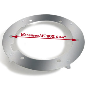 Steel trailer hub cap mounting bracket for stemco hub oiler