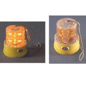 Amber 24 diode LED portable magnetic flashing beacon light