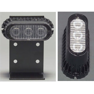 4" red LED flashing strobe light with black mounting base