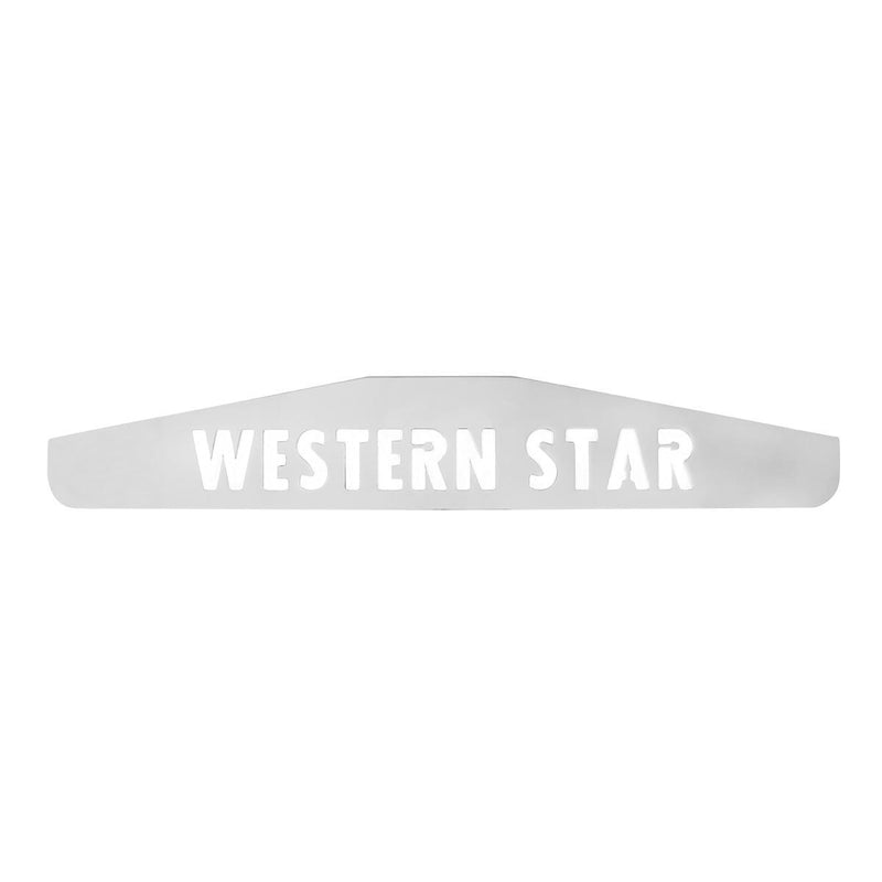 "Western Star" chrome 24" mudflap weight w/welded studs
