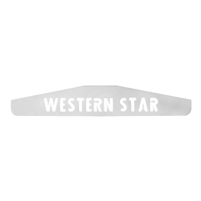 "Western Star" chrome 24" mudflap weight w/welded studs