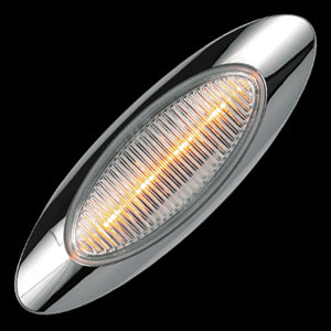 Panelite M1 Amber 4 diode LED marker light w/bullet plugs - CLEAR lens