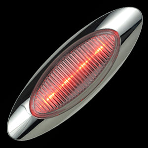 Panelite M1 Red 4 diode LED marker light - CLEAR lens