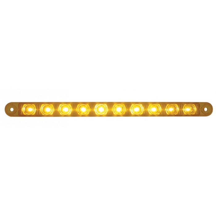 Amber thin 9" long 10 diode LED turn signal light bar