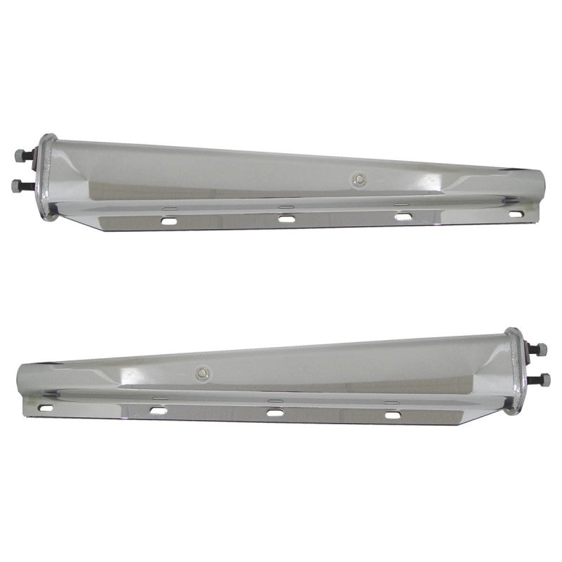 Heavy duty stainless steel mudflap hangers w/2" bolt hole spacings - PAIR