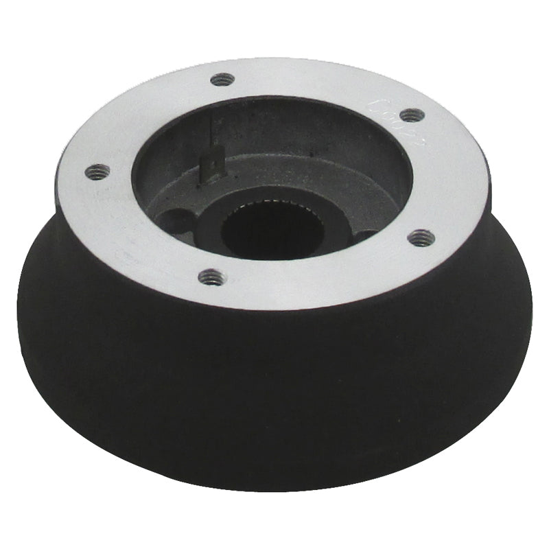 International steering wheel hub assembly kit w/black finish - 5 hole style