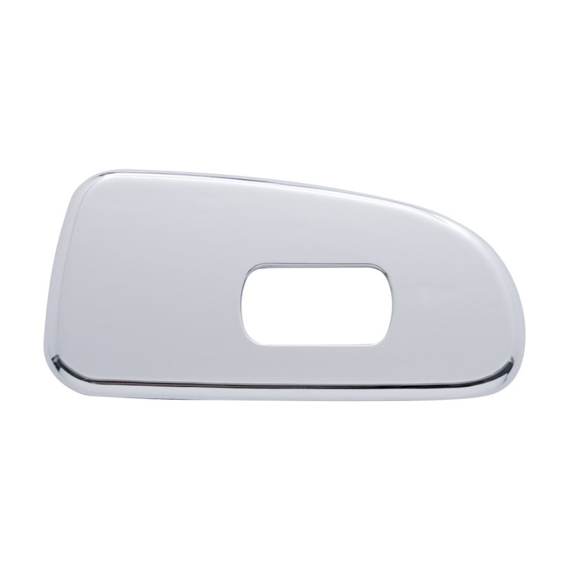 Peterbilt 386/389 chrome plastic door control panel - passenger's side, 1 switch hole