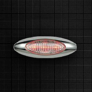 Panelite M5 Red 3 diode LED marker light - CLEAR lens
