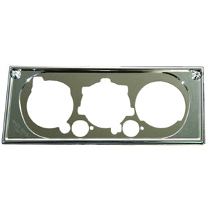 Rockwood Kenworth 2002-2005 stainless steel air conditioner control plate w/chrome bezel
