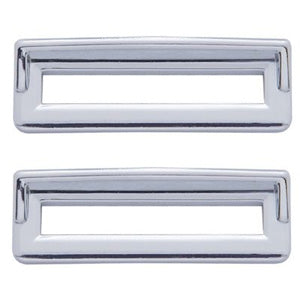 Freightliner Classic/FLD chrome plastic switch label cover w/visor - 6/PACK