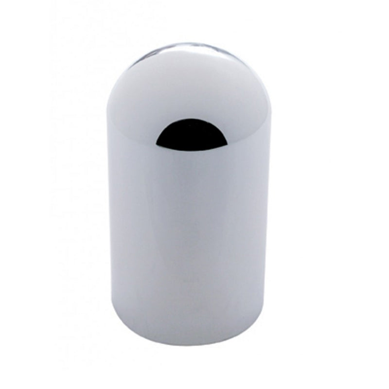33mm chrome plastic dome style screw-on lug nut cover