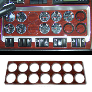 Kenworth T660/W900 plastic wood look right gauge panel trim