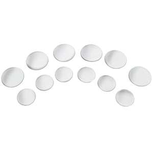 Kenworth W900 / T660 2006+ chrome plastic gauge hole plug cover set - 12 pieces, glossy sticker