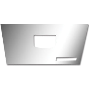 Kenworth T660/W900 2006+ chrome plastic glove box trim - glossy sticker