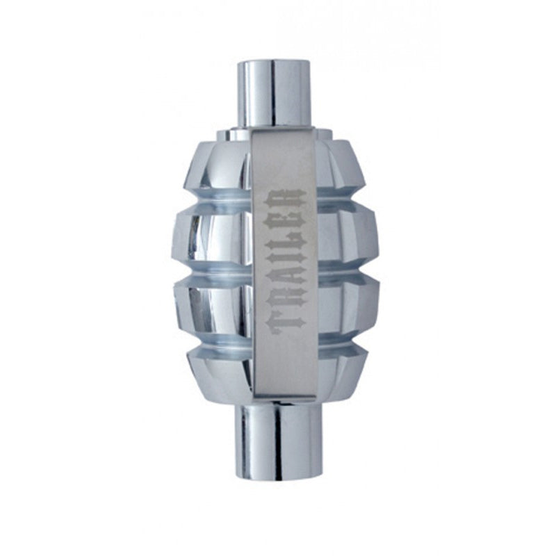Chrome aluminum Grenade screw-on air brake valve knob