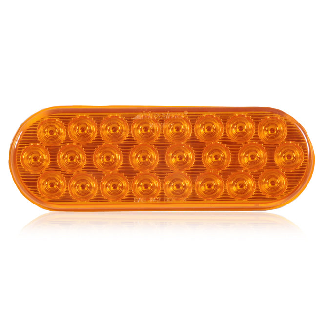 Maxxima amber oval 32 diode LED strobe w/dual/quad/split patterns