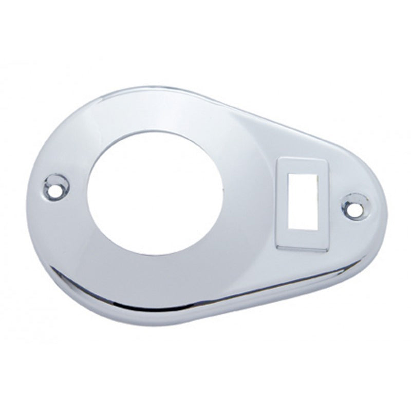 Kenworth chrome plastic pear-shaped dome light cover