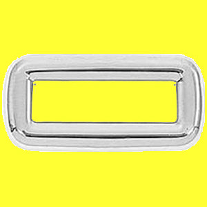 Peterbilt 2001-2005 chrome plastic switch label cover without visor - 6/PACK