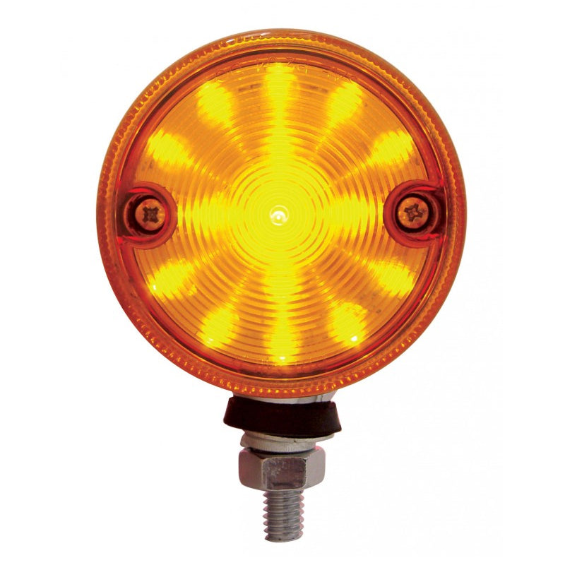 Amber/Red 3" round 15 diode LED turn signal pedestal light