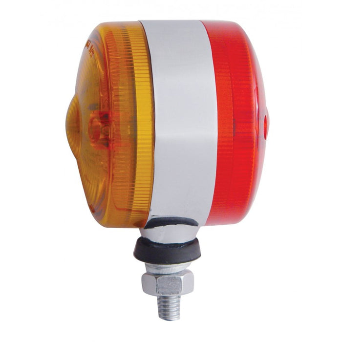 Amber/Red 3" round 15 diode LED turn signal pedestal light