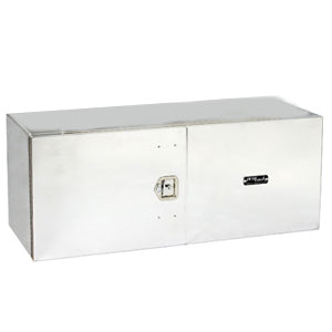 24" (H) x 24" (W) x 48" (4 feet) (L) aluminum tool box w/drop down door w/lanyards