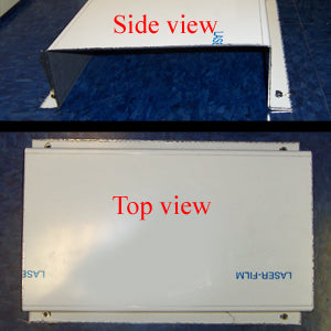 Stainless steel strobe light mounting bracket for top of headache rack