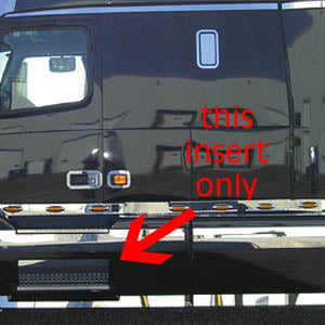 Volvo 2006+ stainless steel front step insert - PAIR