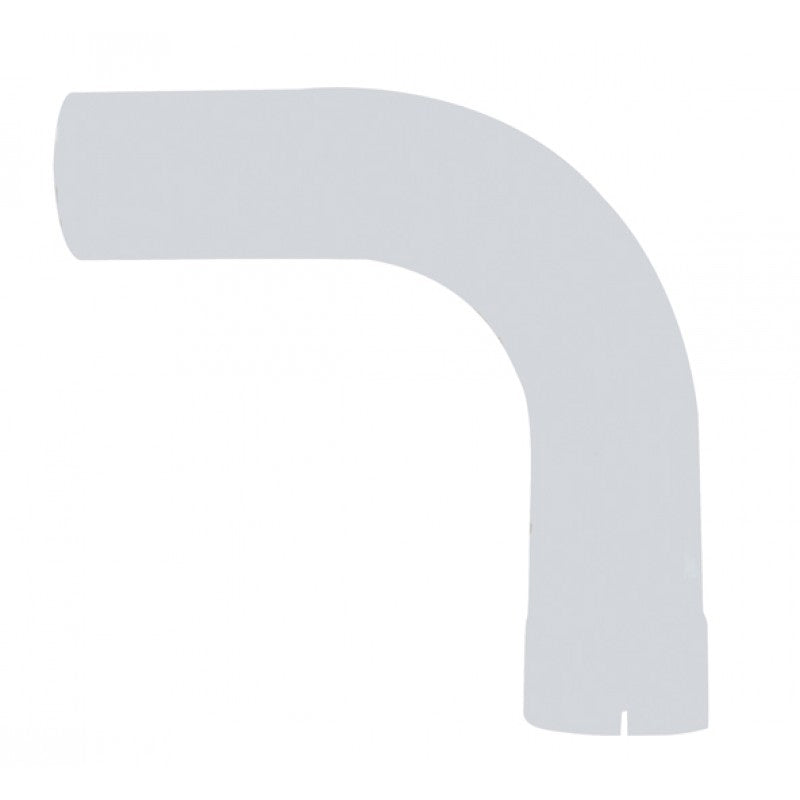 Universal 90-degree chrome elbow - 5" inner diameter to 5" outer diameter