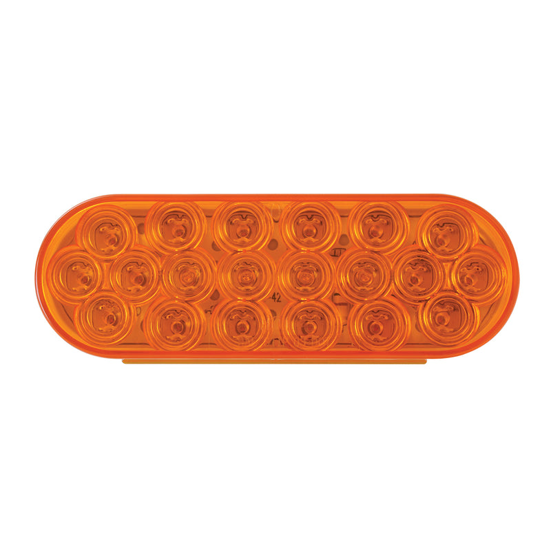 "Fleet" Amber oval 20 diode LED turn signal light