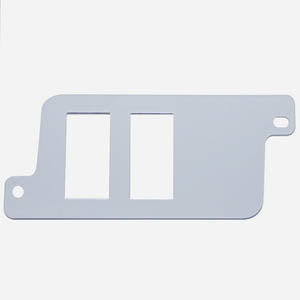 Freightliner Century/Columbia chrome plastic left lower bottom dash panel w/2 switch holes