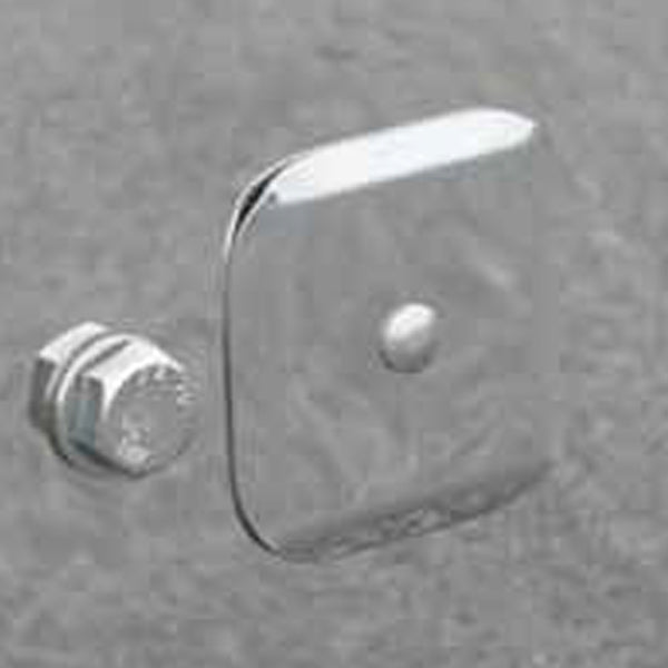 Peterbilt 388 / 389 / 567 stainless steel spring mount tow pin covers - PAIR