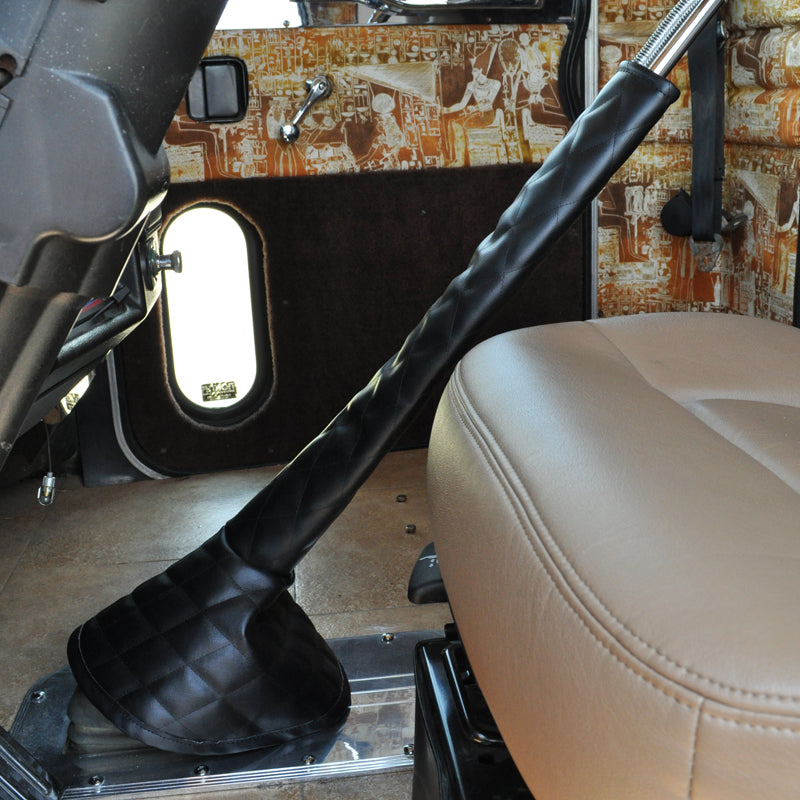 30" quilted vinyl gear shift tower cover and boot