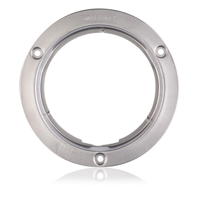 Maxxima 4" round stainless steel light security flange